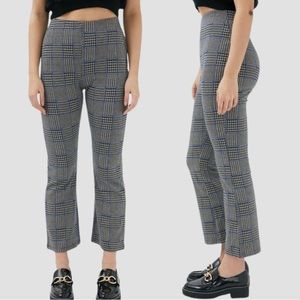 Urban Outfitters | Cara Plaid Kick Flare Pants